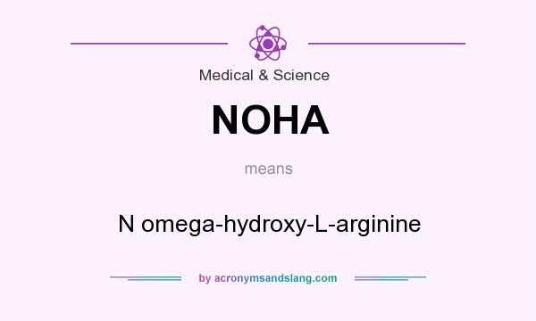 What does NOHA mean? It stands for N omega-hydroxy-L-arginine