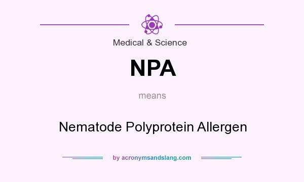 What does NPA mean? It stands for Nematode Polyprotein Allergen