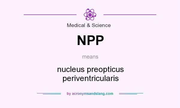 What does NPP mean? It stands for nucleus preopticus periventricularis