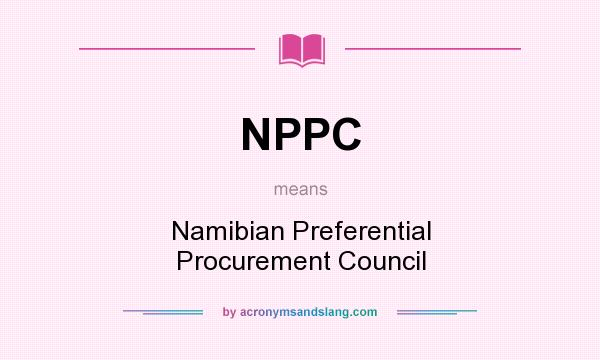 What does NPPC mean? It stands for Namibian Preferential Procurement Council