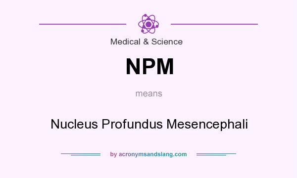 What does NPM mean? It stands for Nucleus Profundus Mesencephali