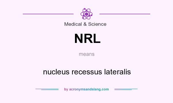 What does NRL mean? It stands for nucleus recessus lateralis