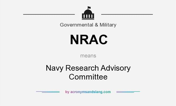 What does NRAC mean? It stands for Navy Research Advisory Committee