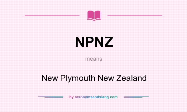 What does NPNZ mean? It stands for New Plymouth New Zealand