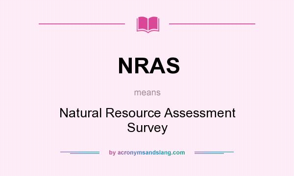 What does NRAS mean? It stands for Natural Resource Assessment Survey