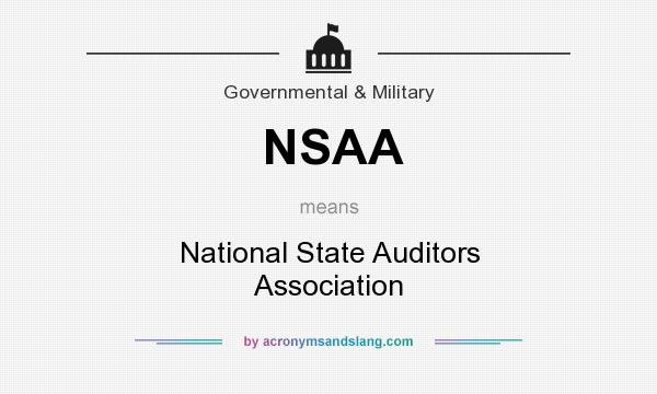 What does NSAA mean? It stands for National State Auditors Association