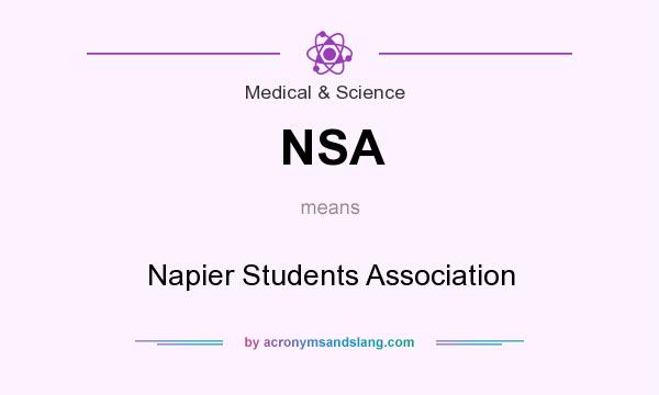 What does NSA mean? It stands for Napier Students Association