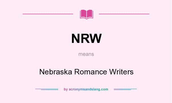 What does NRW mean? It stands for Nebraska Romance Writers