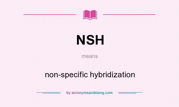 What does NSH mean? It stands for non-specific hybridization