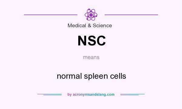 What does NSC mean? It stands for normal spleen cells