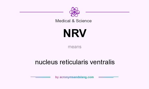 What does NRV mean? It stands for nucleus reticularis ventralis