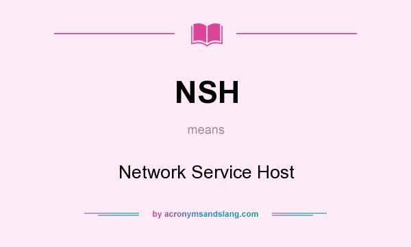 What does NSH mean? It stands for Network Service Host