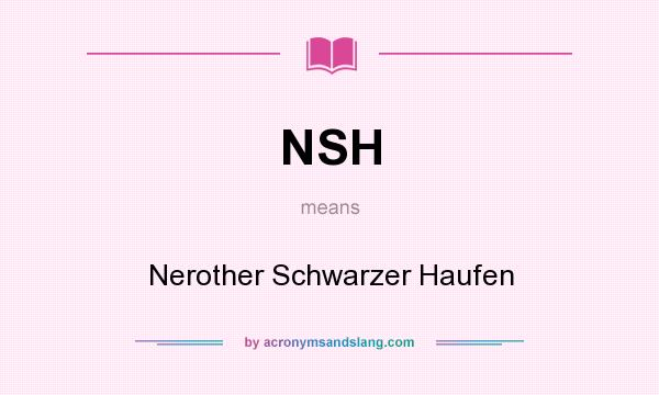 What does NSH mean? It stands for Nerother Schwarzer Haufen