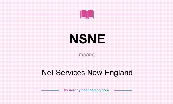 What does NSNE mean? It stands for Net Services New England