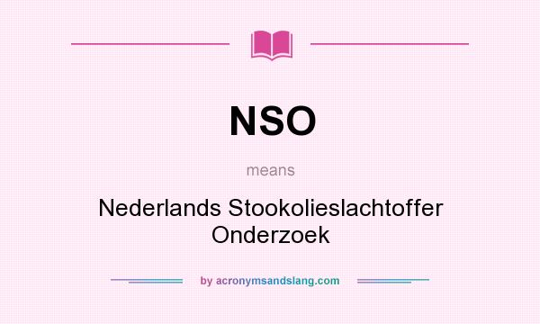 What does NSO mean? It stands for Nederlands Stookolieslachtoffer Onderzoek