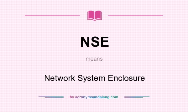 What does NSE mean? It stands for Network System Enclosure