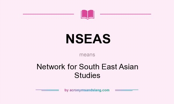 What does NSEAS mean? It stands for Network for South East Asian Studies