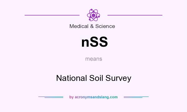 What does nSS mean? It stands for National Soil Survey