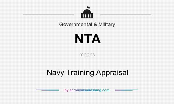 What does NTA mean? It stands for Navy Training Appraisal