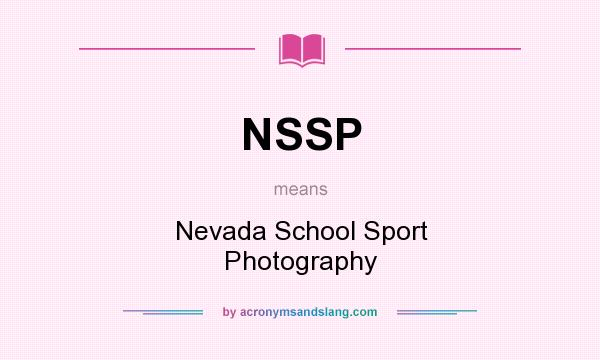 What does NSSP mean? It stands for Nevada School Sport Photography