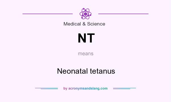 What does NT mean? It stands for Neonatal tetanus