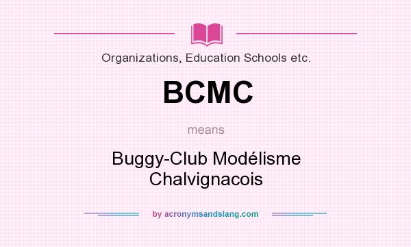 What does BCMC mean? It stands for Buggy-Club Modélisme Chalvignacois