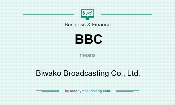 What does BBC mean? It stands for Biwako Broadcasting Co., Ltd.