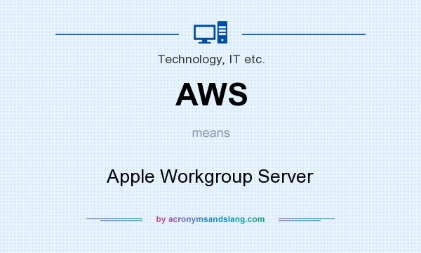 What does AWS mean? It stands for Apple Workgroup Server
