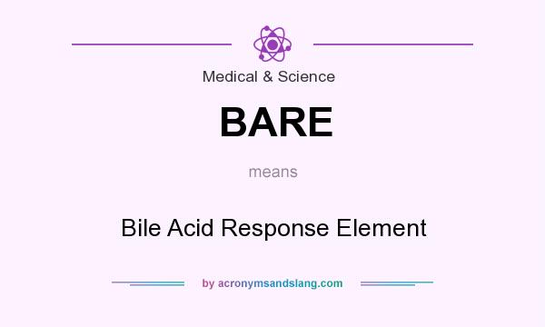 What does BARE mean? It stands for Bile Acid Response Element