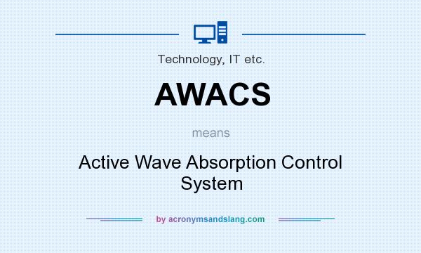 What does AWACS mean? It stands for Active Wave Absorption Control System