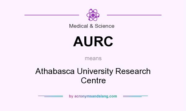 What does AURC mean? It stands for Athabasca University Research Centre