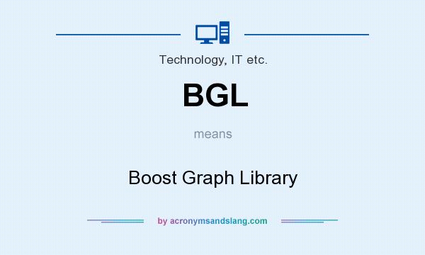 What does BGL mean? It stands for Boost Graph Library