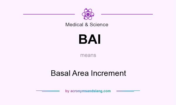 What does BAI mean? It stands for Basal Area Increment