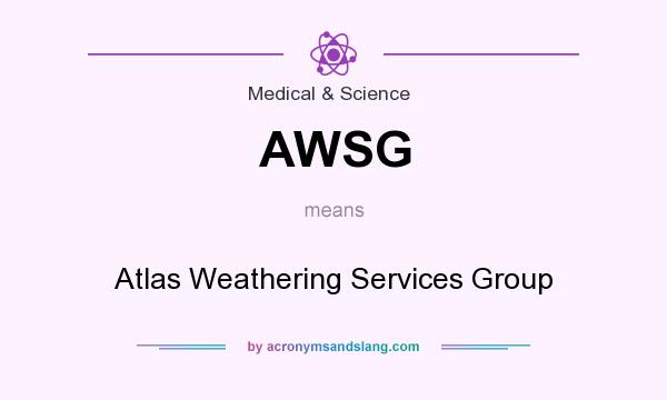 What does AWSG mean? It stands for Atlas Weathering Services Group