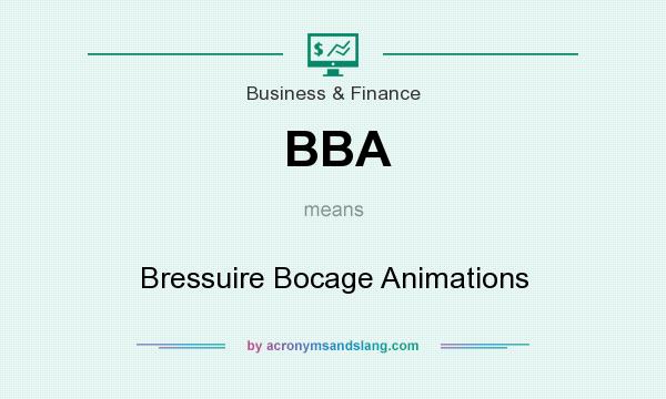 What does BBA mean? It stands for Bressuire Bocage Animations