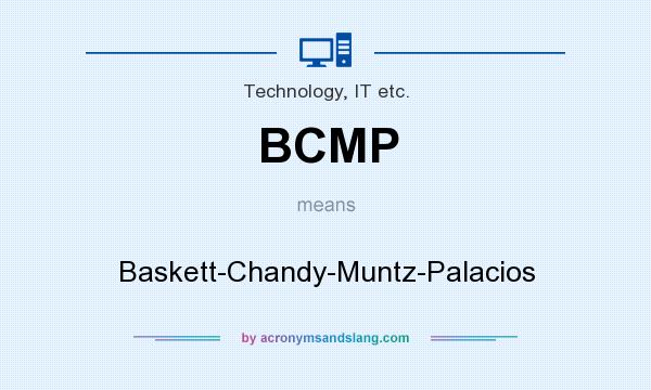 What does BCMP mean? It stands for Baskett-Chandy-Muntz-Palacios