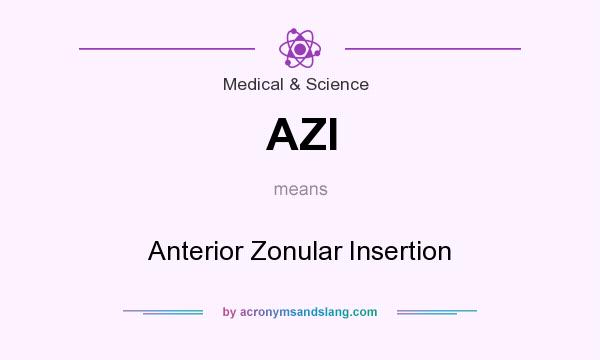 What does AZI mean? It stands for Anterior Zonular Insertion
