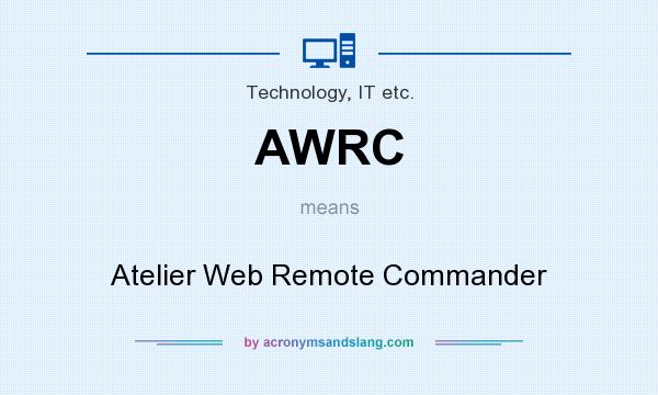 What does AWRC mean? It stands for Atelier Web Remote Commander