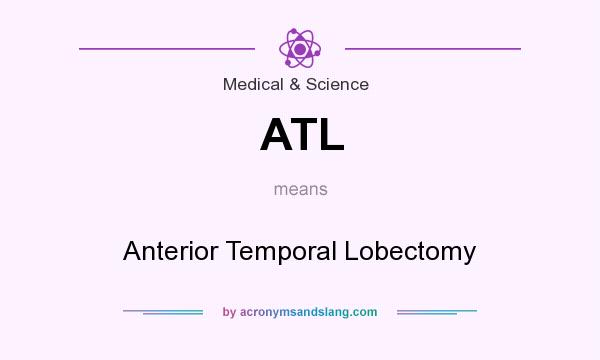 What does ATL mean? It stands for Anterior Temporal Lobectomy