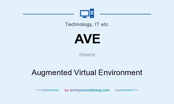 What does AVE mean? It stands for Augmented Virtual Environment