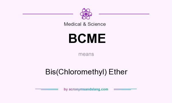What does BCME mean? It stands for Bis(Chloromethyl) Ether