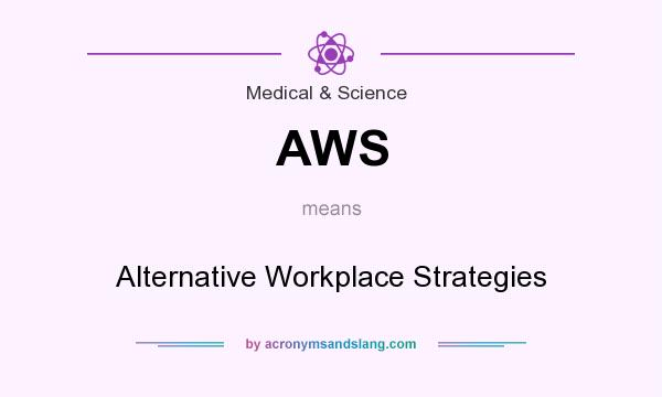 What does AWS mean? It stands for Alternative Workplace Strategies