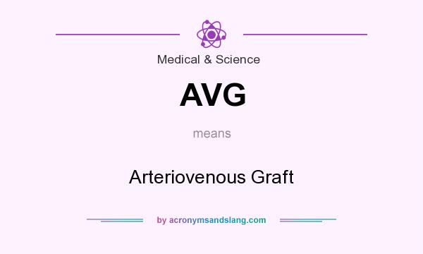 What does AVG mean? It stands for Arteriovenous Graft