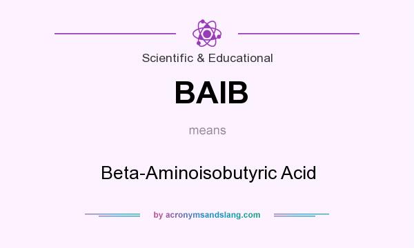 What does BAIB mean? It stands for Beta-Aminoisobutyric Acid