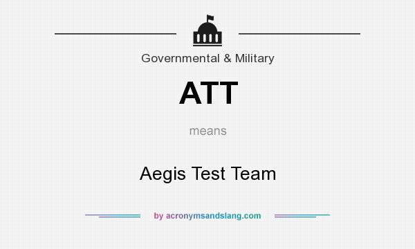 What does ATT mean? It stands for Aegis Test Team