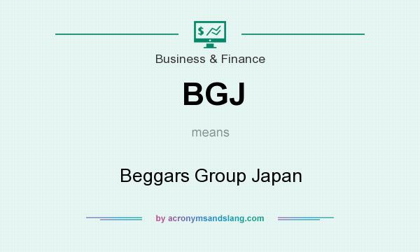 What does BGJ mean? It stands for Beggars Group Japan