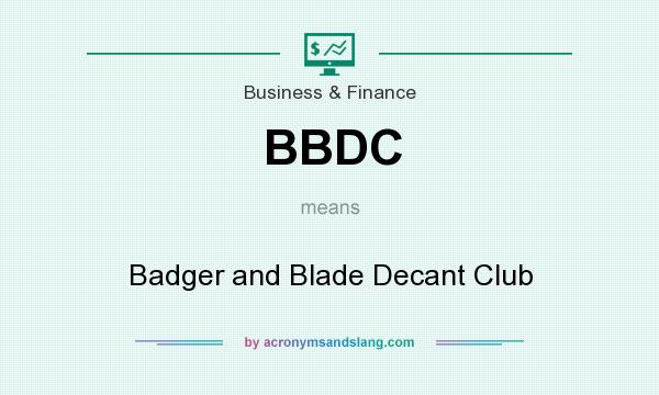 What does BBDC mean? It stands for Badger and Blade Decant Club