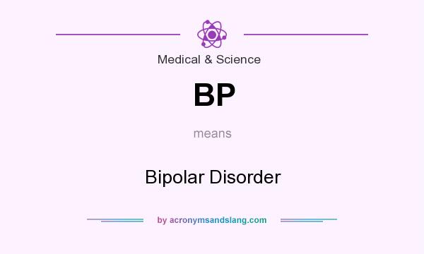 What does BP mean? It stands for Bipolar Disorder