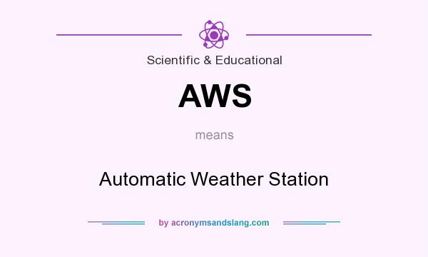 What does AWS mean? It stands for Automatic Weather Station