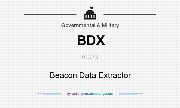 What does BDX mean? It stands for Beacon Data Extractor